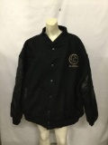 XXL Burks Bay Alaska Ducks Unlimited Lifetime Sponsor leather sleeved jacket