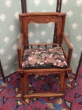 Antique Northern Chinese Rose Chair probably Qing Dynasty 1711-1799 Made of Hanghuali wood