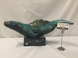 1988 Jacques & Mary Regat Alaskan bronze sculpture of an otter swimming #'d 18/25