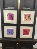 Collection of four hand signed Sybil Shane prints- Affection, Long Life, Celebration, and Serenity
