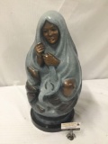 1981 bronze sculpture a woman w/ salmon by Jacques & Mary Regat #'d 8/20 - approx value