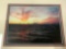 framed ocean sunset photo print