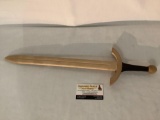 Wooden toy sword, approx 22x6 inches