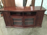 Regency Television Console in mahogany stain