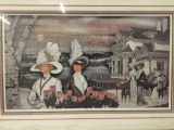 1992 Hand signed and numbered print of Sweet Society by G. Shirley. 107/950. Has water damage in the