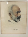 Print of Pyotr Tchaikovsky by Franz Hanfstaengl.