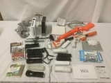 Huge Nintendo Wii lot, incl. consoles, controllers, controller cases, chargers. light guns, manuals,