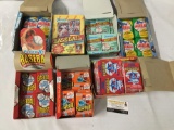 Large collection of unopened baseball card packs. Fleer, Donruss, Topps