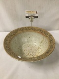 Hand made ceramic bowl The Fruit of the Spirit signed by artist WJD.