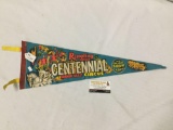 Vintage Ringling Brothers Barnum and Bailey circus pennant.