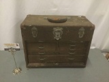 Vintage seven drawer Union tool chest, some wear see pics, approx. 18x9x15 inches.
