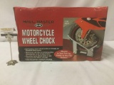 Haul-Master motorcycle wheel chock No.96349 in box, approx. 21x11x14 inches.