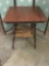 Antique Conrey and Birley table co. oak parlor table. Measures approx 29x24x24 inches. MB