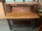 Vintage desk with modern backing added. Measures approx 48x45x28 inches.