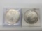 1882-S MS silver Morgan Dollar, and 2015 MS silver eagle 1ozt dollar.