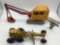 Lot of 2 vintage Hubley Kiddie Toy diecast metal construction vehicles; made in USA (Lancaster PA);