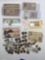 Collection of foreign and US coinage and banknotes. Some silver coins included. France, Japan,