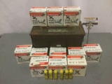 Metal ammo box full of approx. 275 rounds of Winchester Dove & Quail 20 gauge shotgun shells,