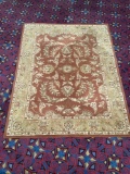 Nourison India House Collection IH58 RUS wool rug. Measures approx 8 feet by 10 feet 6 inches. MB