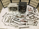 Huge lot of wrenches, sockets, and other misc. hand tools. Brands span from Diamond Calk Horseshoe