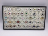 Large collection of labeled and weight cut gemstones. Ruby, topaz, sapphire, emerald and more! MB