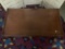 Vintage wood coffee table, approx 36 x 19 x 17 inches