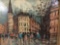 Original oil painting of French street by H.S.L. Calvan.