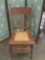 Antique late 1800s oak Larkin dining chair.