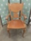 Vintage oak captains chair.