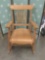 Antique circa 1900 oak rocking chair.