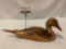 Beautiful wood carved Pintail Duck decoy, signed by artist, approx. 18 x 6 x 7 inches