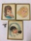 Collection of 3 unsigned prints of children. They measure approx 15x12 inches