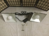 Hanging bar light fixture, untested, approx. 46x13x14 inches.