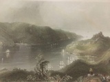 Print of S.Bradshaw engraving, Entrance to the Black Sea, w/COA, approx. 11x8 inches.