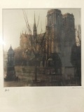 Photo print of Notre Dame titled Paris signed by artist.