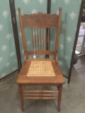 Antique late 1800s oak Larkin dining chair.