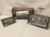 3X diecast HotWheels car replicas, incl. 1:18 VW Drag Bus, NASCAR David Green Car, & Kyle Petty car.