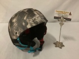 Smith/Holt skateboard helmet W/ skating graphics, size youth small 48-53 cm