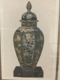 Print of urn in frame. Measures approx 11x9.5 inches.