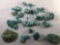 Lot of turquoise stones, largest approx 2x2 inches