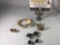 Lot of 4 jewelry pieces; Swarovski bracelet and earrings set, Michael Kors earrings, Mister Bijou