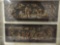 Pair of antique Asian drawer panels in frame. It measures approx 27x23.5 inches.