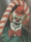 Clown With Candy Cane - framed Red Skelton ltd ed repro canvas print w/COA, #'d 580/5000, & signed