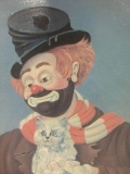 Freddie's Kitty Cat - framed Red Skelton ltd ed repro canvas print w/COA, #'d 360/2000, & signed