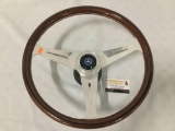 1960s Mercedes 450 SL steering wheel. Measures approx 15x15x6 inches.