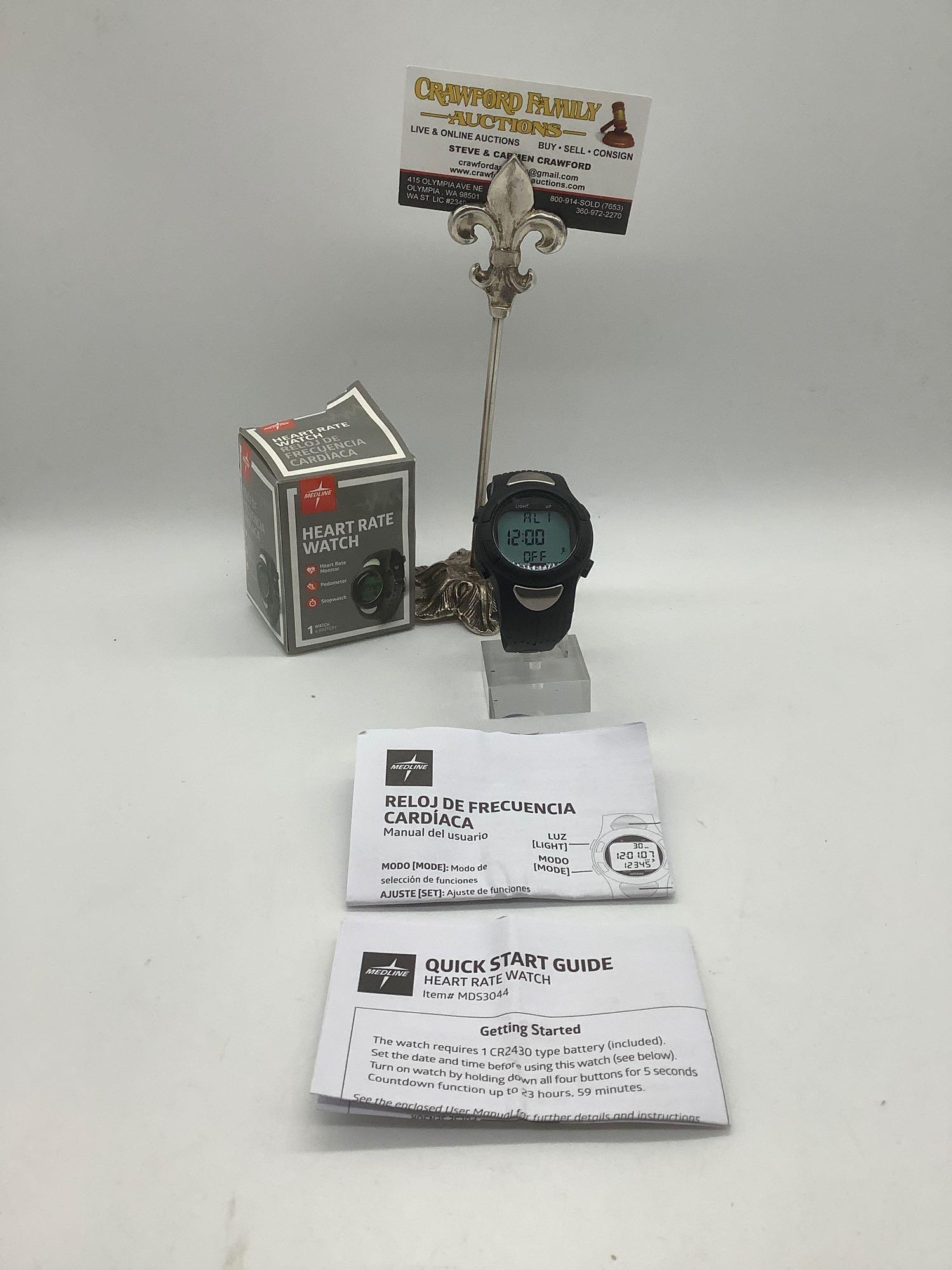 Medline Heart Rate Watch 30m w box manual. Proxibid