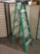 Werner type II medium duty ladder, model no. FS206, 6 ft. , 225 lbs. max, made in USA.