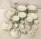 70 piece set of Haviland Limoges China. Largest plate measures approx 10x10 inches.