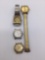 4 watches, non working: Accutron Bulova 10k gp, Milan, Dufonte Lucien Piccard, Kronatron Electra