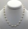 14k yellow gold Friedlanders imperial pearl necklace. Ttw 7.7g. Approx 17 inches.